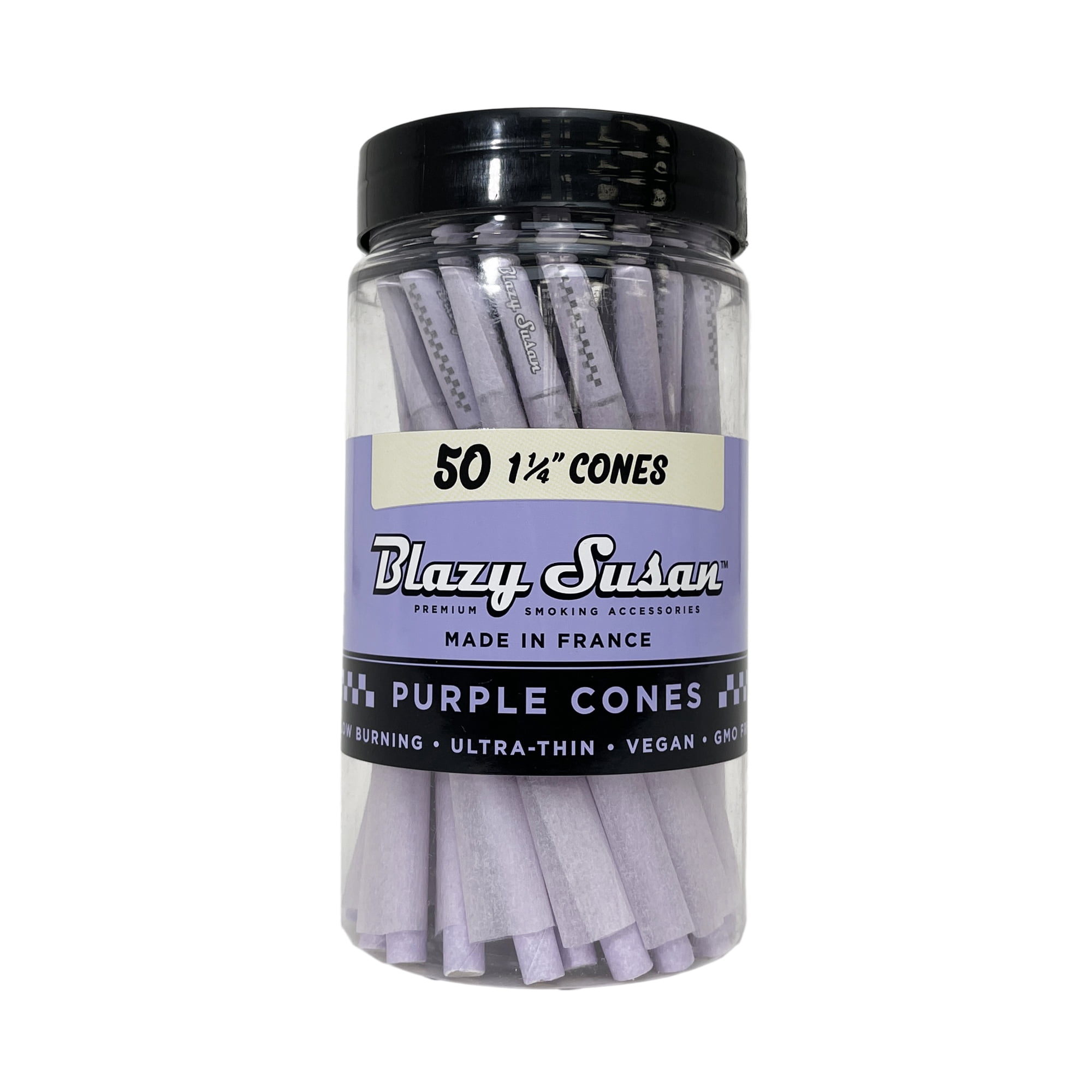 Blazy Susan 1¼ Purple Cones 50CT, thc, dry herb, flower, preroll, pre